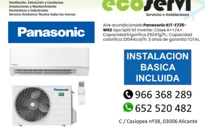 Aire Acondicionado Alicante Split Panasonic KIT-BZ35-WKE R32-copia